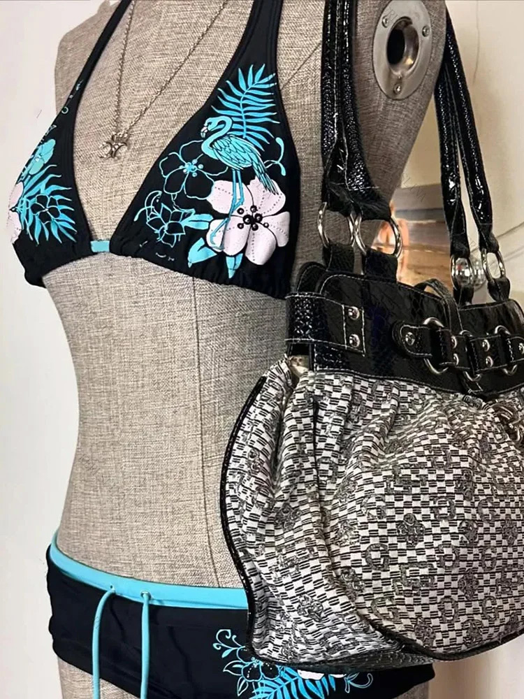 Vintage Flower print Cutie set - Vintage Fashion Style Female ulasan dan harga