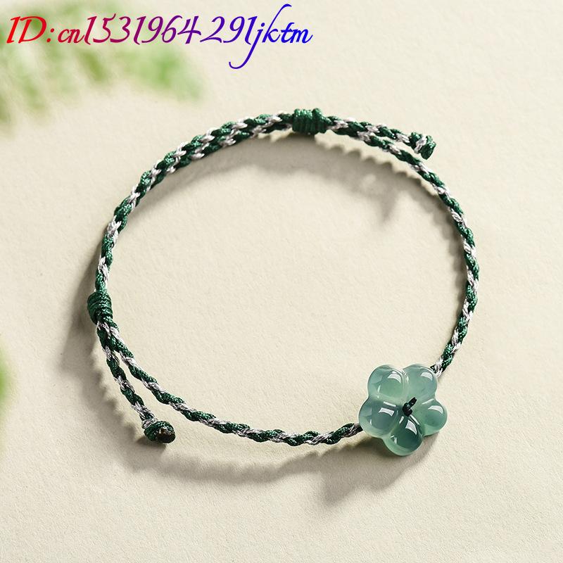 Burmese Jadeite Flower Bracele - Vintage Women Fashion ulasan dan harga