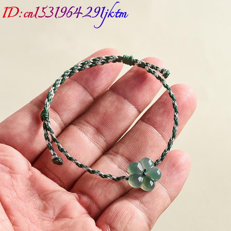 Burmese Jadeite Flower Bracele - Vintage Women Fashion ulasan dan harga