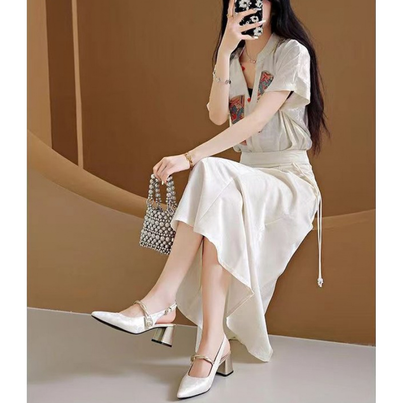 2026 Elegant Women Pointed Toe - Vintage Fashion Women Dresses ulasan dan harga