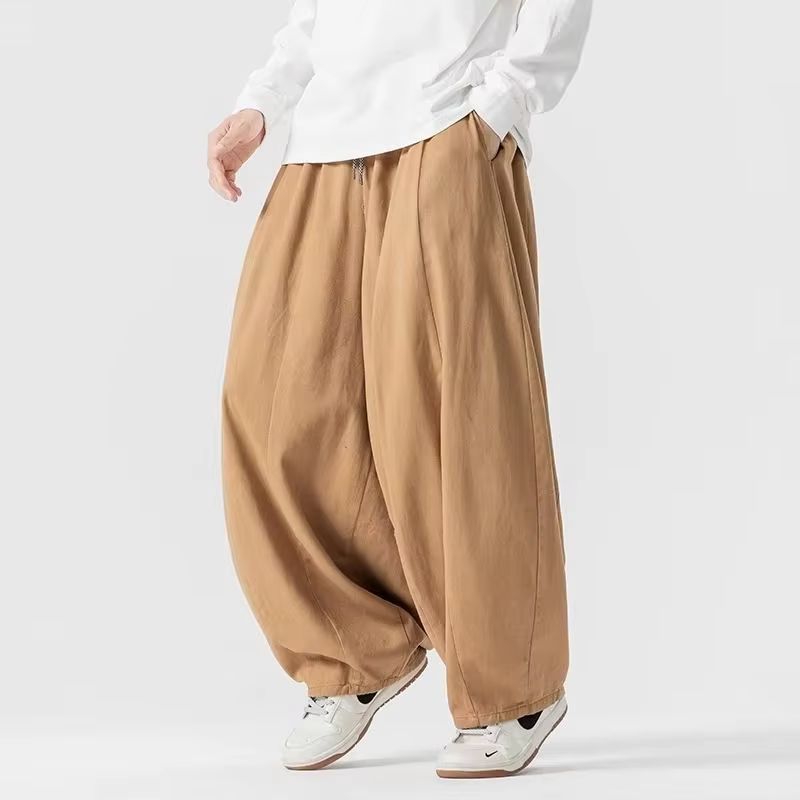Japanese Style 100% Cotton Men - Retro Track Pant ulasan dan harga