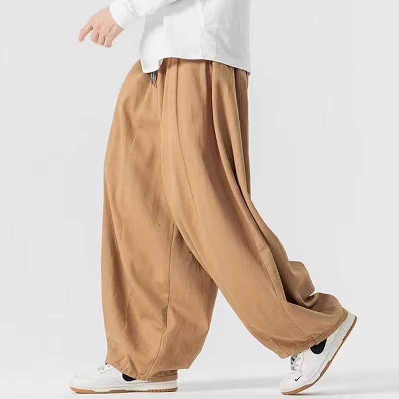 Japanese Style 100% Cotton Men - Retro Track Pant ulasan dan harga
