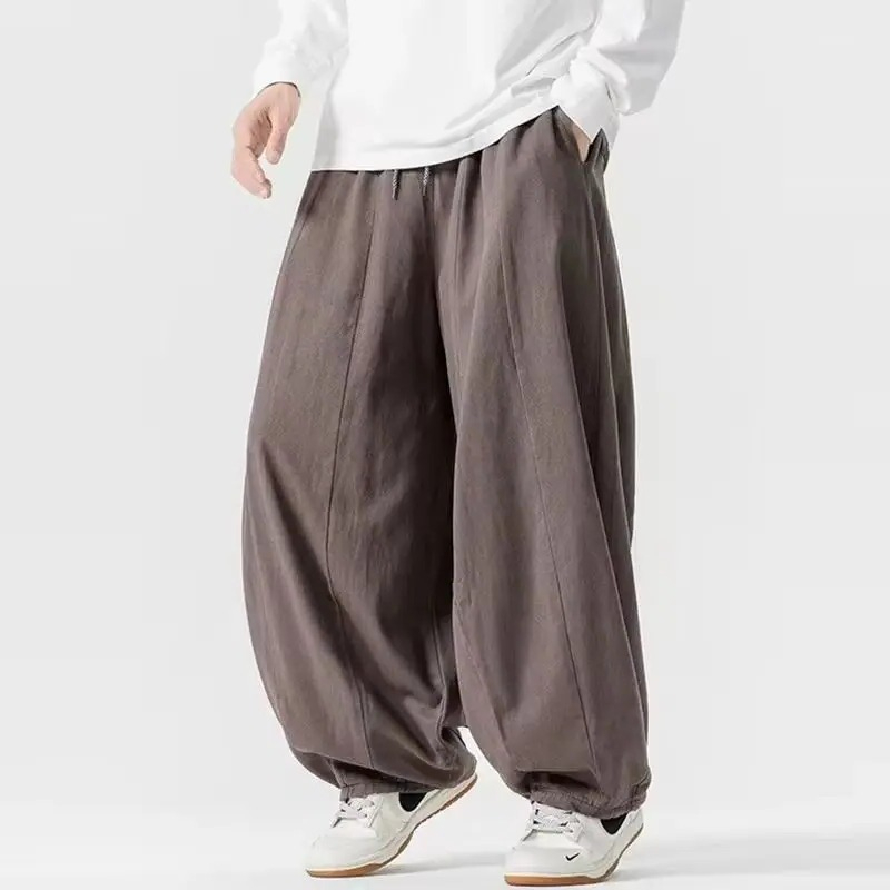 Japanese Style 100% Cotton Men - Retro Track Pant ulasan dan harga
