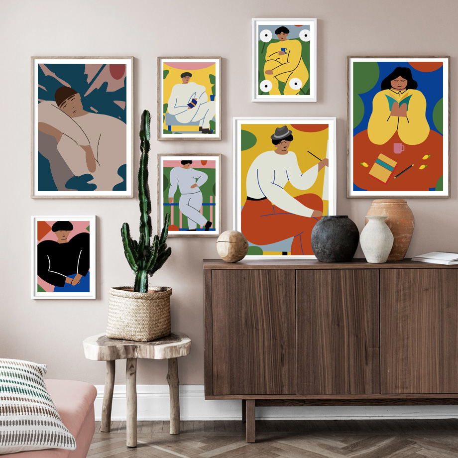 Abstract Vintage Fashion Figur - Vintage Fashion Prints For Wall ulasan dan harga
