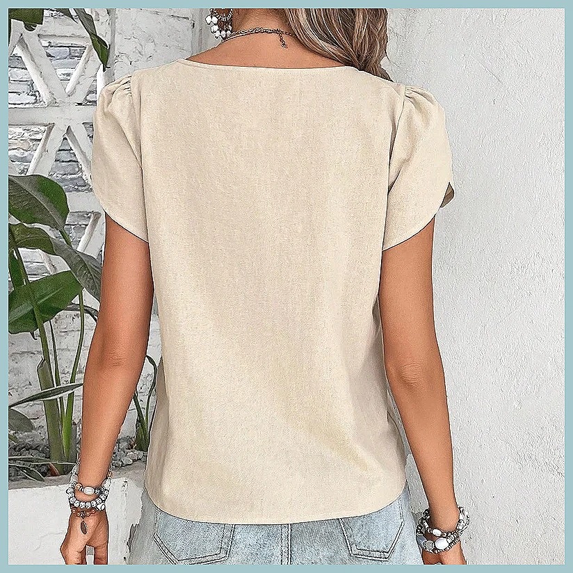 2024 Summer Vintage Solid Colo - Vintage Women Fashion ulasan dan harga